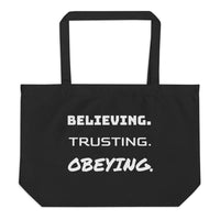 B.T.O.: Large organic tote bag (Black)