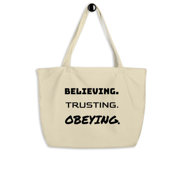 B.T.O.: Large organic tote bag (Oyster)