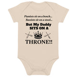 DADDY SITS...: Organic cotton baby bodysuit
