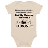 MOMMY SITS...: Organic cotton baby bodysuit