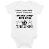 DADDY SITS...: Organic cotton baby bodysuit