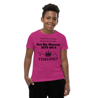 MOMMY SITS...: Youth Short Sleeve T-Shirt